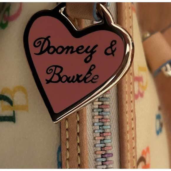 Dooney & Bourke Monogram Rainbow Barrel Bag - Picture 15 of 16